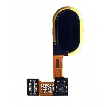 Шлейф для Motorola XT1670 Moto G5/XT1671/XT1676, с кнопкой меню (Home), черного цвета