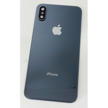 Задняя крышка для iPhone X, черная, оригинал, со стеклом камеры