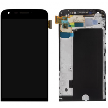 Дисплей (экран) для LG H820 G5, H830, H850, LS992, US992, VS987 + тачскрин,черный, с передней панелью