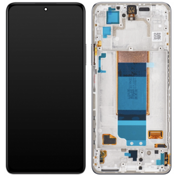 Дисплей Xiaomi Poco F4, чорний, TFT, з передньою панеллю сріблястого кольору, Moonlight Silver