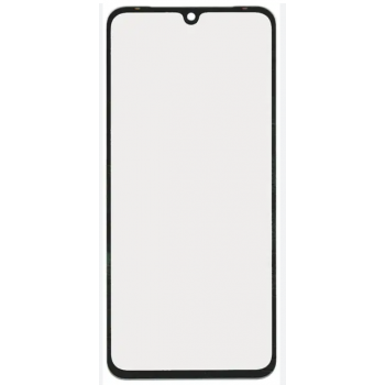 Скло корпусу для Vivo V21 5G/V21E 5G, чорне, з OCA-плівкою