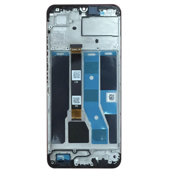 Дисплей (екран) для Realme C53, чорний, з передньою панеллю
