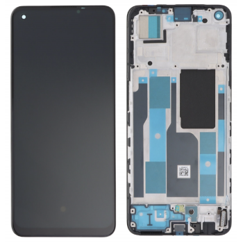 Дисплей (екран) для Realme 9 Pro Plus, чорний, TFT з передньою панеллю