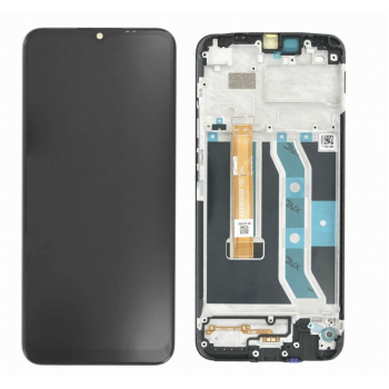 Дисплей (экран) для Realme C11 /С12/С15/Narzo 30A + touchscreen, черный, с передней панелью, версия 5, p/n : FPC-HTF065H051-A2 