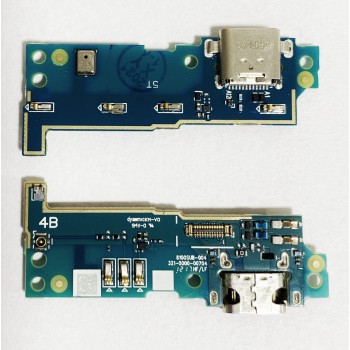 Шлейф для Sony G3312 Xperia L1 Type C, с разъемом зарядки, с микрофоном, с виброзвонком, плата зарядки