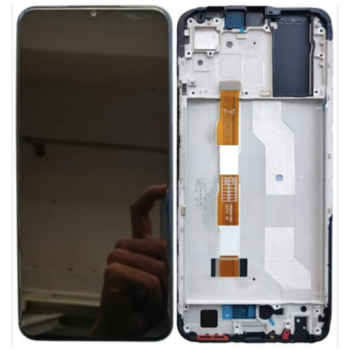 Дисплей (екран) для Vivo Y33s /Y21s чорний, оригінал PRC, з рамкою