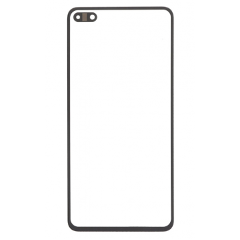 Стекло дисплея для Huawei P40 , черное, с OCA-пленкой, оригинал (Китай), с олеофобным покрытием