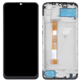 Дисплей (экран) для Vivo Y20/Y20i/Y20 2021 + тачскрин, черный,  с передней панелью