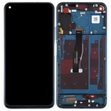 Дисплей (екран) для Honor 20; Huawei Nova 5T, чорний, оригінал PRC з передньою панеллю синього кольору, Phantom Blue