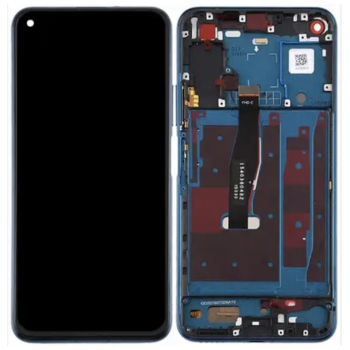 Дисплей (екран) для Honor 20; Huawei Nova 5T, чорний, оригінал PRC з передньою панеллю синього кольору, Phantom Blue