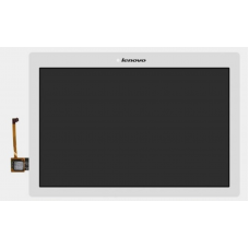 Дисплей (экран) для Lenovo A10-70F Tab 2, A10-70L леново + тачскрин, цвет белый