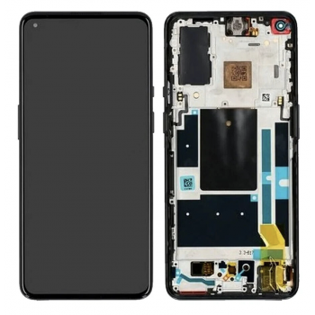 Дисплей (экран) для OnePlus 9 + тачскрин, черный, версия Samsung China/IN, Amoled, оригинал (Китай) с передней панелью, Astral Black 