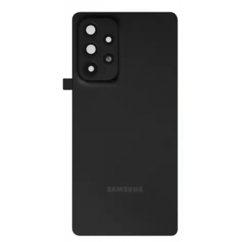 Задня кришка Samsung A536 Galaxy A53 5G, чорна, оригінал PRC + скло камери