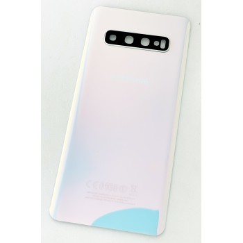 Задняя крышка для Samsung G973 Galaxy S10, белая, оригинал