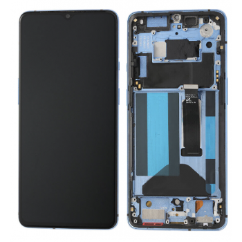 Дисплей (экран) для OnePlus 7 Pro/7T Pro + touchscreen, черный, Amoled, оригинал (Китай)  с передней панелью синего цвета, Nebula Blue 
