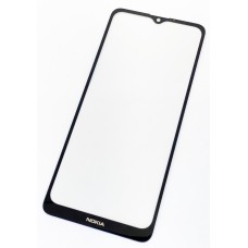 Стекло дисплея Nokia 2.4 TA-1270, черное, с OCA-пленкой