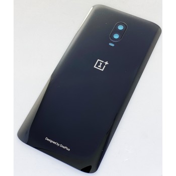 Задняя крышка для OnePlus 6T A6013, черная, Mirror Black, оригинал (Китай) + стекло камеры