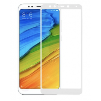 Защитное стекло для Xiaomi Redmi 5 Plus Full Glue (0.3 мм, 3D, с олеофобным покрытием) цвет белый