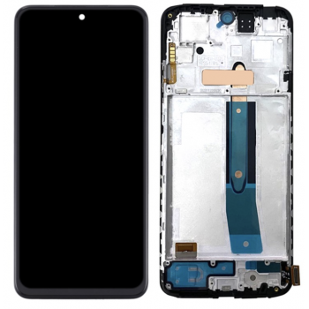 Дисплей (экран) для Xiaomi Poco M4 Pro 4G/Note 11S + тачскрин, черный, TFT, копия, с передней панелью 