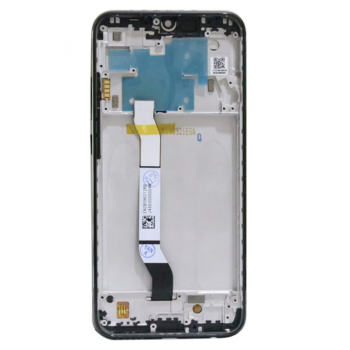 Дисплей (экран) для Xiaomi Redmi Note 8 /Note 8 2021 + тачскрин, черный, оригинал (Китай) с передней панелью, Space Black 