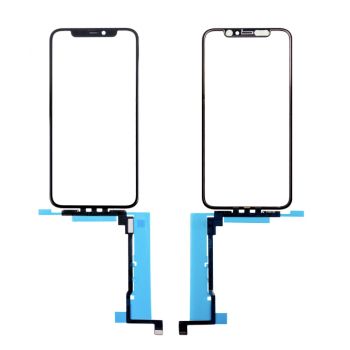 Тачскрин (сенсор) для iPhone 11 Pro, черный, без микросхемы, с OCA-пленкой, с сеткой динамика, с олеофобным покрытием, оригинал (Китай) G+OCA PRo 