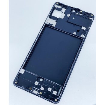 Рамка крепления дисплея для Samsung A715 Galaxy A71, черная