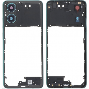 Рамка корпусу для Motorola XT2421 Moto G04 /XT2421-8 Moto G04s зелена, Sea Green + скло камери