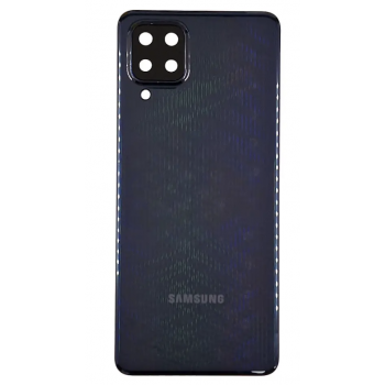 Задняя крышка для Samsung M325F Galaxy M32, черная, оригинал (Китай) + стекло камеры 