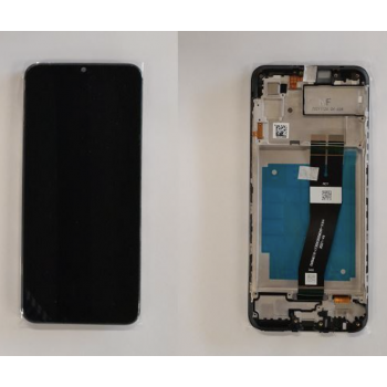 Дисплей (экран) для Samsung A035G Galaxy A03 + тачскрин, черный, 163 x 72 mm, оригинал (Китай) с передней панелью 