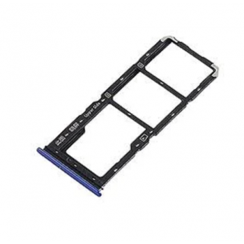 Слот Sim-карты и карты памяти для Vivo Y15, синий, Aqua Blue, на две Sim-карты 