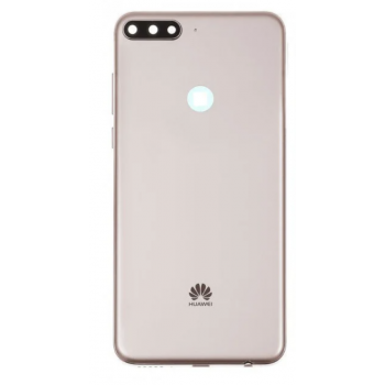 Задняя крышка для Huawei Y7 Prime 2018, золотистая, оригинал