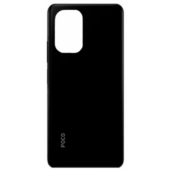 Задняя крышка для Xiaomi Poco F3/Redmi K40, черная, Night Black, логотип 