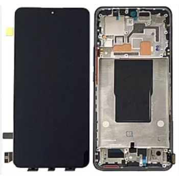 Дисплей (екран) для Xiaomi 12T /Xiaomi 12T Pro чорний, TFT, без функції відбитка пальця, з рамкою, Black