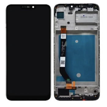 Дисплей (экран) для Huawei Honor 8C + Тачскрин, черный, с передней панелью