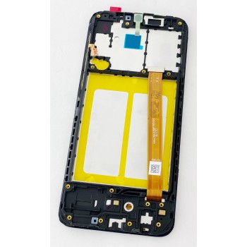 Дисплей (экран) для Samsung A202F Galaxy A20E 2019 + тачскрин, цвет черный, с передней панелью