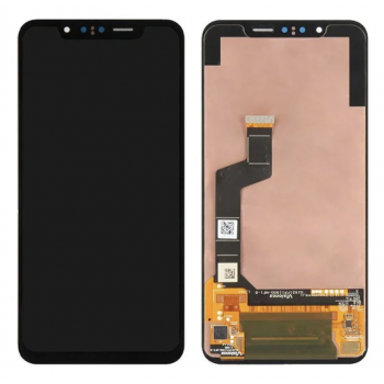 Дисплей (экран) для LG G810 G8s ThinQ + тачскрин, черный, OLED, оригинал (Китай) с передней панелью, Mirror Black 