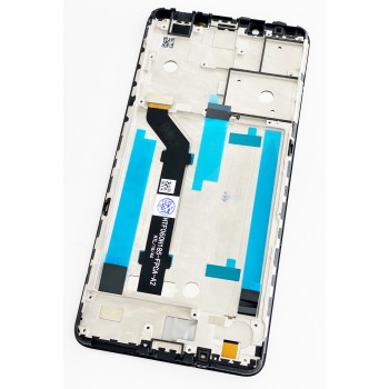 Дисплей (экран) для Nokia 3.1 Plus + тачскрин, черный, оригинал (Китай) с передней панелью 