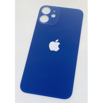 Задняя крышка (стекло) для iPhone 12, цвет синий