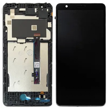 Дисплей (экран) для ZTE Blade A31 Plus 2021 + touchscreen, черный, с передней панелью 
