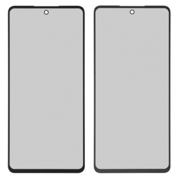 Скло корпусу для Samsung M526 Galaxy M52 5G, чорне, з OCA-плівкою