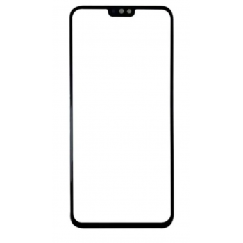 Стекло дисплея Honor 8X, черное, с OCA-пленкой, для переклейки, оригинал (Китай), с олеофобным покрытием 