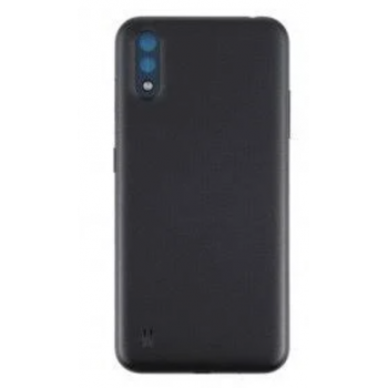 Задняя крышка для Samsung A015F Galaxy A01, черная, оригинал