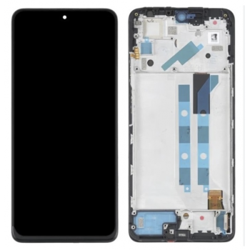 Дисплей (екран) для Xiaomi Poco X4 Pro /Redmi Note 11 Pro /Redmi Note 11E Pro чорний, Amoled, оригінал PRC, з рамкою