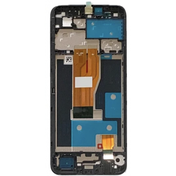 Дисплей (екран) для Realme C30/C30s/Narzo 50i Prime, чорний, з передньою панеллю, оригінал PRC
