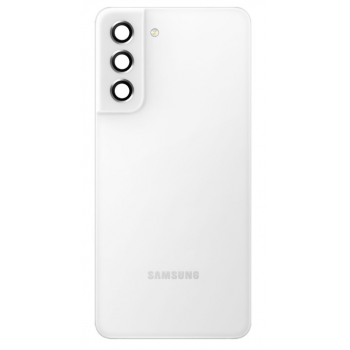 Задня кришка Samsung G990 Galaxy S21 FE 5G, біла, оригінал PRC + скло камери