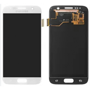 Дисплей (экран) для Samsung G930F Galaxy S7, G930FD + тачскрин, серебристый, оригинал 