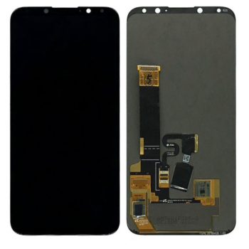 Дисплей (екран) для Meizu 16X + тачскрин, черный, Amoled, оригинал (Китай) со шлейфом сканера отпечатка пальца, с передней панелью 