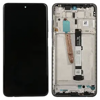Дисплей (екран) для Xiaomi Poco X3/X3 NFC/X3 Pro, чорний, On-Cell, з передньою панеллю, Phantom Black