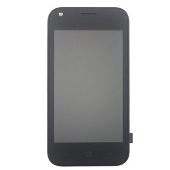 Дисплей (экран) для ZTE L110 Blade + тачскрин, черный, с передней панелью