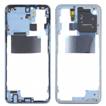 Рамка корпуса Xiaomi Redmi Note 10S, голубая, Deep Sea Blue (Ocean Blue) 